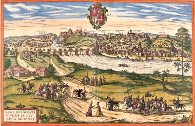 ベラルーシ、グロドノ 作： Georg and Hogenberg Franz (1535 90) Braun