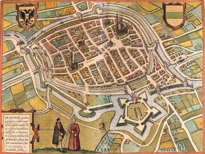 オランダ、フローニンゲン 作： Georg and Hogenberg Franz (1535 90) Braun