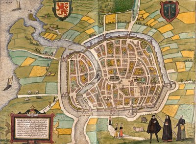 オランダ、ハールレム 作： Georg and Hogenberg Franz (1535 90) Braun