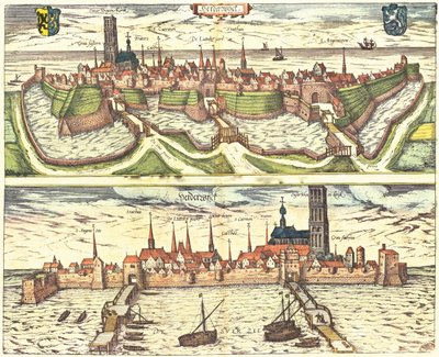 オランダ、オランダ、ハーダーヴァイク 作： Georg and Hogenberg Franz (1535 90) Braun