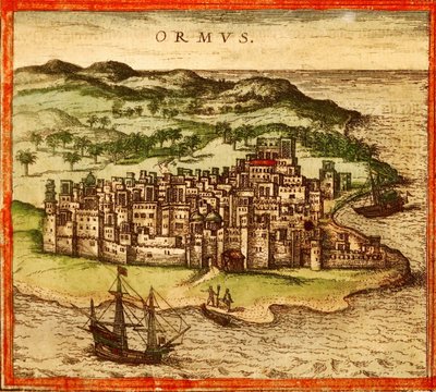ホルムズ, ペルシャ, イラン 作： Georg and Hogenberg Franz (1535 90) Braun