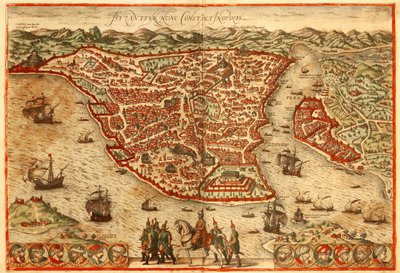 イスタンブール 作： Georg and Hogenberg Franz (1535 90) Braun