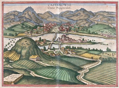 クロアチア・Kostajnica（彫刻 作： Georg Braun and Hogenberg Franz