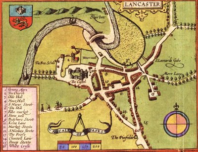 イギリス、ランカスター 作： Georg and Hogenberg Franz (1535 90) Braun