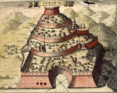 ギリシャ、レパント 作： Georg and Hogenberg Franz (1535 90) Braun