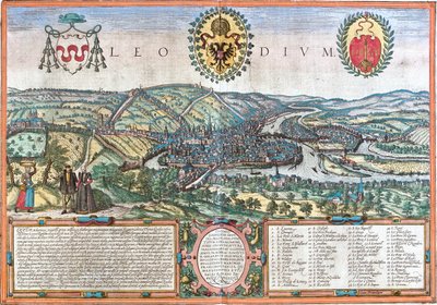ベルギー、リエージュ 作： Georg and Hogenberg Franz (1535 90) Braun