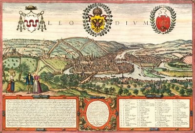 ベルギー、リエージュ 作： Georg and Hogenberg Franz (1535 90) Braun