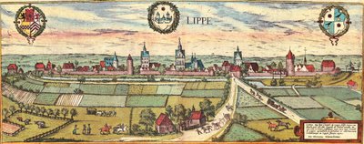 ドイツ、リッペ 作： Georg and Hogenberg Franz (1535 90) Braun