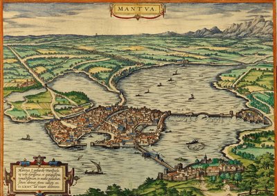 イタリア、マントヴァ 作： Georg and Hogenberg Franz (1535 90) Braun
