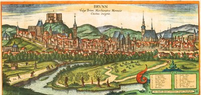 モラヴィア侯国、チェコ共和国第2の都市 作： Georg and Hogenberg Franz (1535 90) Braun