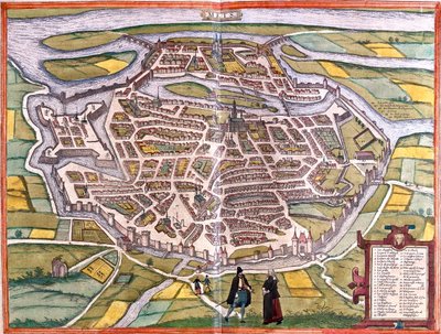 フランス、メス 作： Georg and Hogenberg Franz (1535 90) Braun