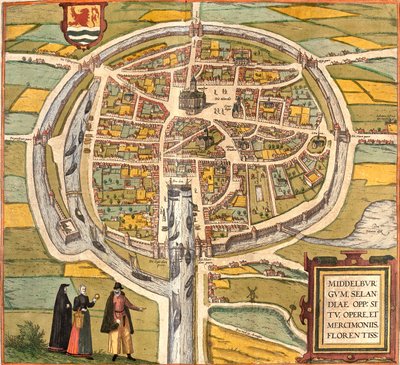 オランダ、ミデルブルグ 作： Georg and Hogenberg Franz (1535 90) Braun