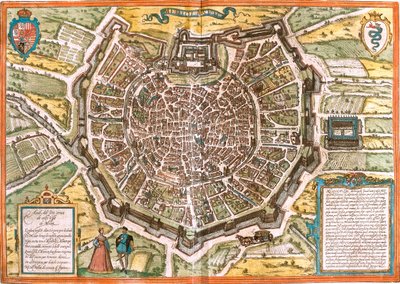 イタリア、ミラノ 作： Georg and Hogenberg Franz (1535 90) Braun
