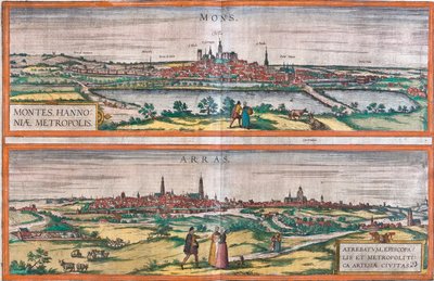 ベルギー、アラス、モンス 作： Georg and Hogenberg Franz (1535 90) Braun
