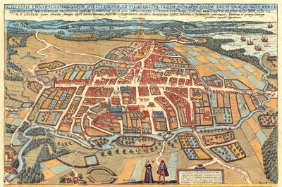 デンマーク、オーデンセ 作： Georg and Hogenberg Franz (1535 90) Braun