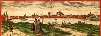 フランス、オルレアン 作： Georg and Hogenberg Franz (1535 90) Braun