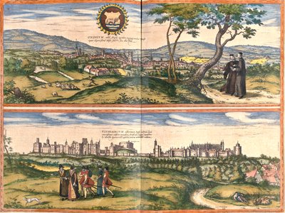 オックスフォード、ウィンザー城、イギリス 作： Georg and Hogenberg Franz (1535 90) Braun
