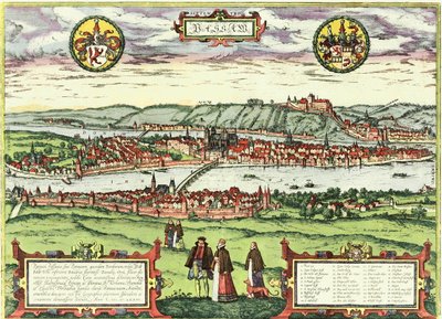 ドイツ、パッサウ 作： Georg and Hogenberg Franz (1535 90) Braun