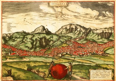 大きなワイン樽を持つ農民 作： Georg and Hogenberg Franz (1535 90) Braun
