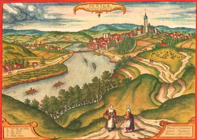 ドイツ、ペニヒ 作： Georg and Hogenberg Franz (1535 90) Braun