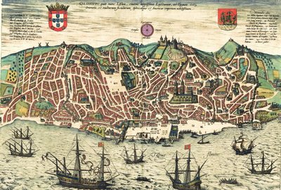 ポルトガル 作： Georg and Hogenberg Franz (1535 90) Braun