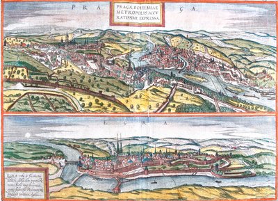 チェコ共和国、チェブ、プラハ 作： Georg and Hogenberg Franz (1535 90) Braun