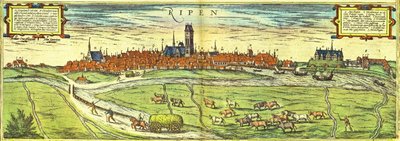 デンマーク、リベ 作： Georg and Hogenberg Franz (1535 90) Braun