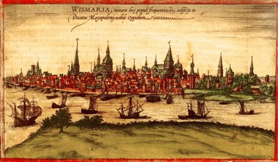 ドイツ、ロストック 作： Georg and Hogenberg Franz (1535 90) Braun