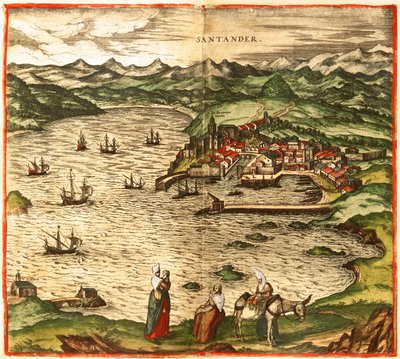サンタンデール 作： Georg and Hogenberg Franz (1535 90) Braun