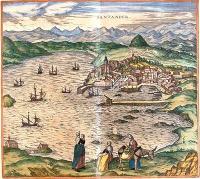 スペイン、サンタンデール 作： Georg and Hogenberg Franz (1535 90) Braun