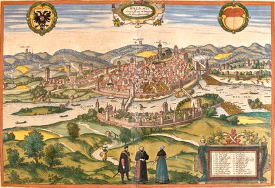 シュヴェービッシュ・ホール , ドイツ 作： Georg and Hogenberg Franz (1535 90) Braun