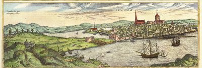 スウェーデン、ストックホルム 作： Georg and Hogenberg Franz (1535 90) Braun