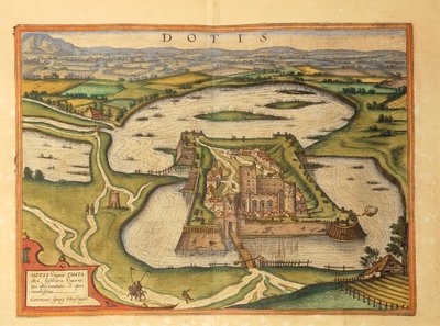 ゲオルグ・ブラウン著「Civitates Orbis Terrarum」より「Tata, Dotis 作： Georg Braun and Hogenberg Franz