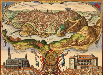 スペイン、トレド 作： Georg and Hogenberg Franz (1535 90) Braun