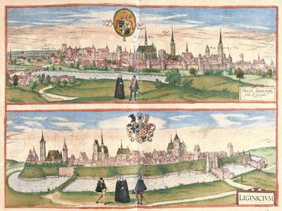 ポーランド、ニサとレグニツァ（リニツァ）（彫刻 作： Georg Braun and Hogenberg Franz