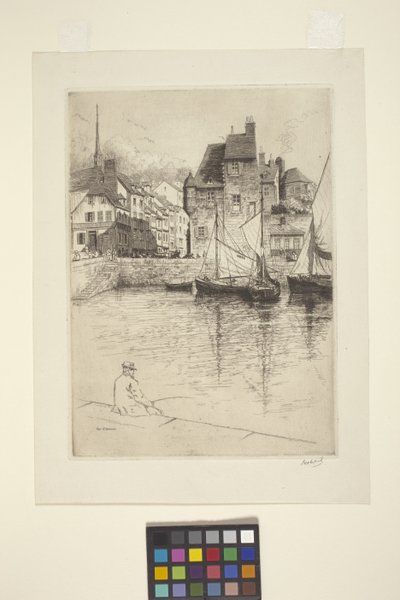 Porto de Honfleur (tinta) 作： George Charles Aid
