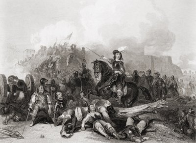 The Storming of Bristol, 26th July 1643, engraved by J.C. Varrall (carving) 作： George (after) Cattermole