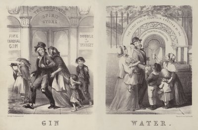 ジンと水（彫刻 作： George (after) Cruikshank