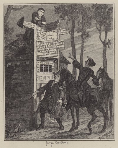 ジャック・シェパードのイラスト（彫刻 作： George (after) Cruikshank