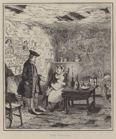 ジャック・シェパードのイラスト（彫刻 作： George (after) Cruikshank