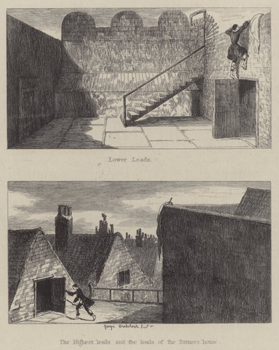 ジャック・シェパードのイラスト（彫刻 作： George (after) Cruikshank
