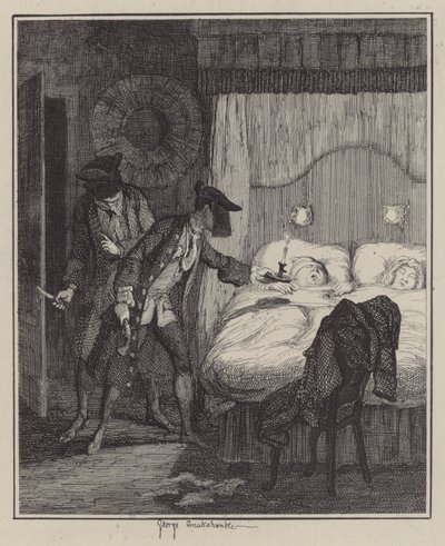 ジャック・シェパードのイラスト（彫刻 作： George (after) Cruikshank