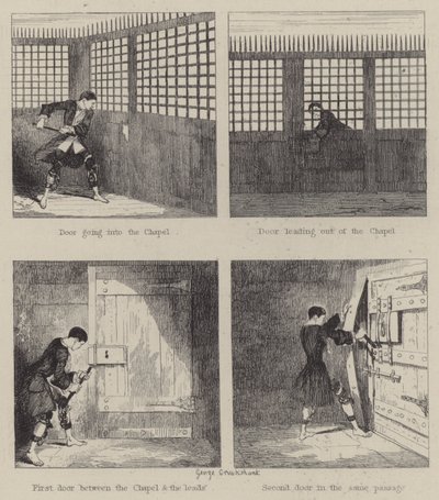 ジャック・シェパードのイラスト（彫刻 作： George (after) Cruikshank