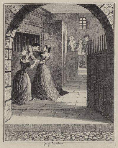 ジャック・シェパードのイラスト（彫刻 作： George (after) Cruikshank