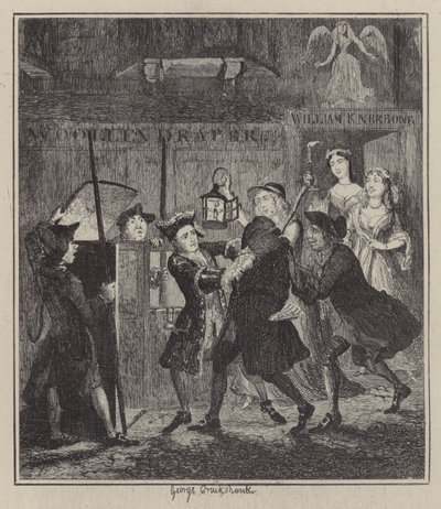 ジャック・シェパードのイラスト（彫刻 作： George (after) Cruikshank