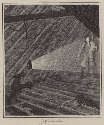 ジャック・シェパードのイラスト（彫刻 作： George (after) Cruikshank