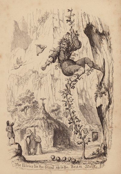 ジャックと豆の木（エングレーヴィング） 作： George (after) Cruikshank