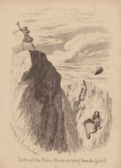 ジャックと豆の木（エングレーヴィング） 作： George (after) Cruikshank