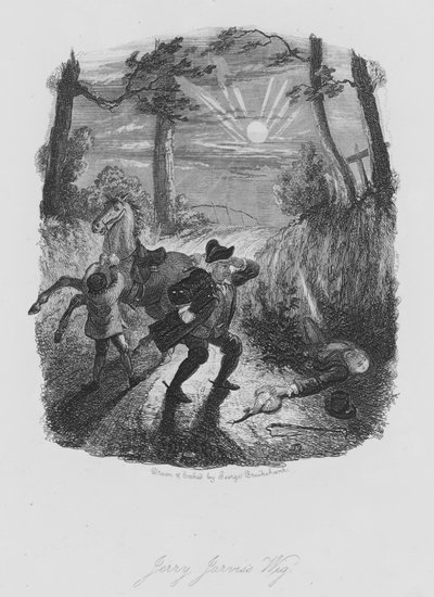 ジェリー・ジャービスのウィッグ（彫刻 作： George (after) Cruikshank