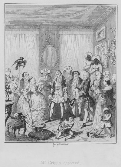 検出されたMr.Cripps(彫刻) 作： George (after) Cruikshank